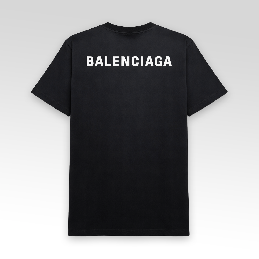 Washed Effect Logo Print T-shirt