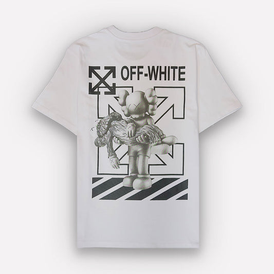 OFF-WHITE X KAWS Logo Print T-Shirt
