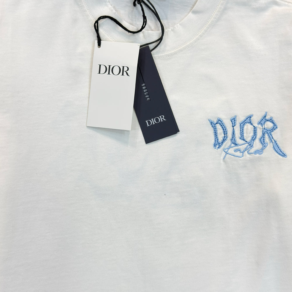 Denim Patch and Embroidered Logo T-Shirt