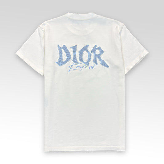 Denim Patch and Embroidered Logo T-Shirt