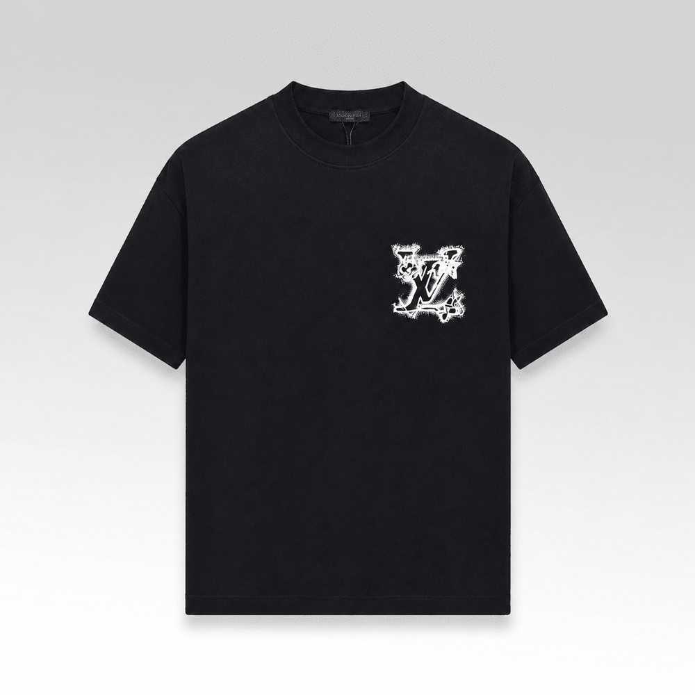 Print and Embroidered Signature T-Shirt