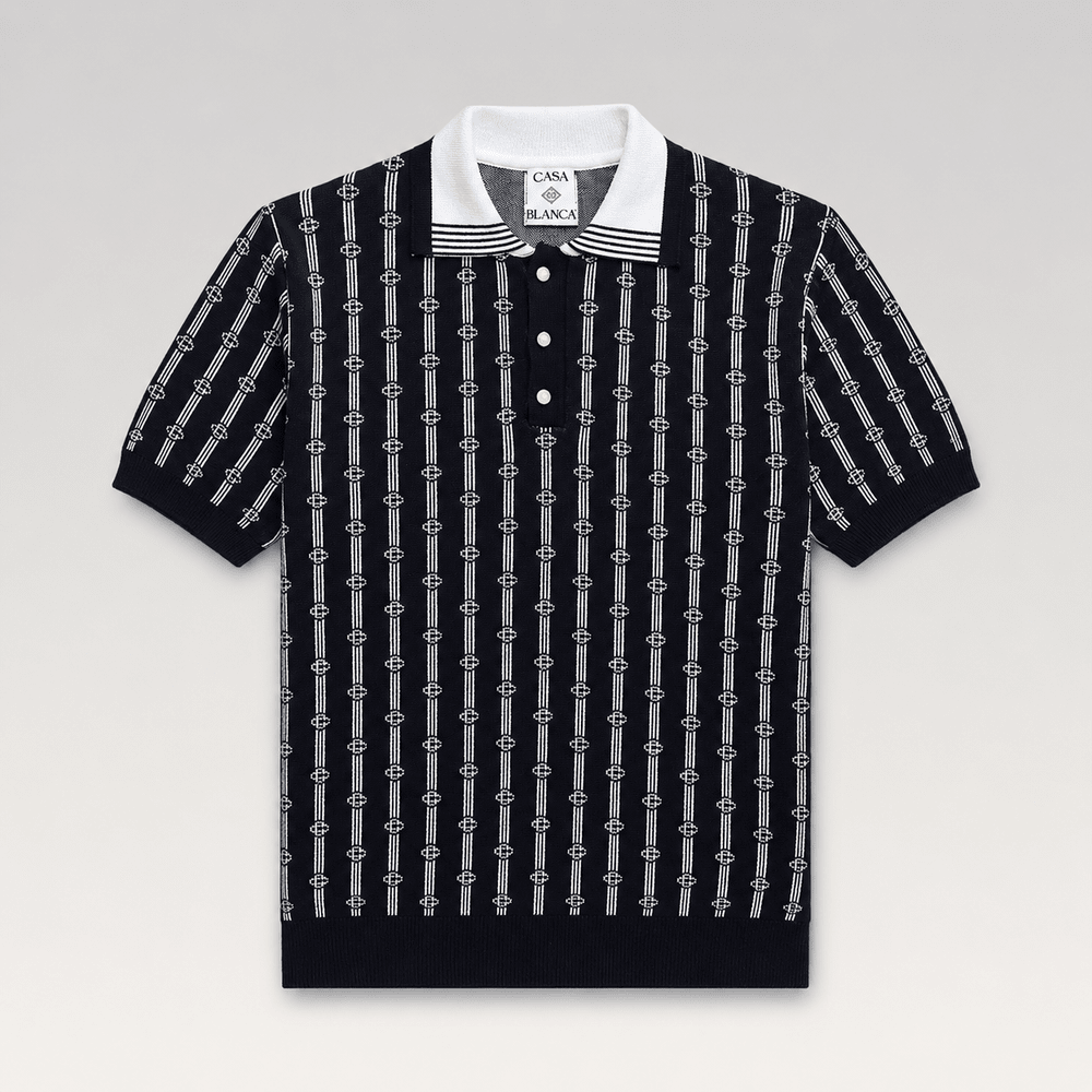 Monogram Knit Polo Shirt