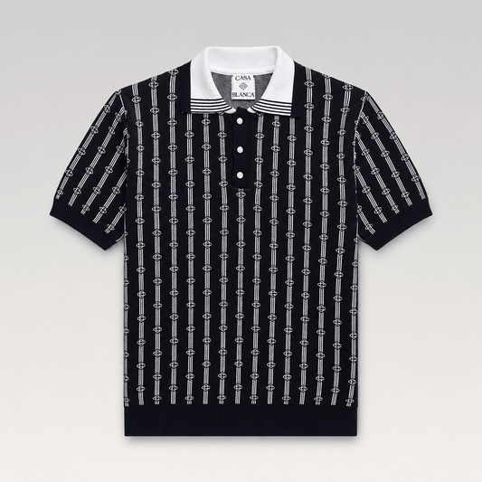 Monogram Knit Polo Shirt