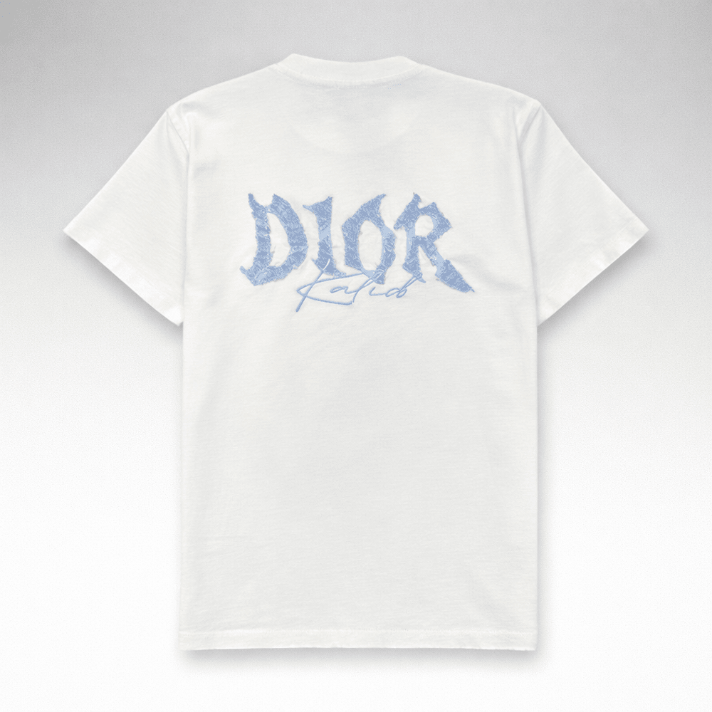 Denim Patch and Embroidered Logo T-Shirt