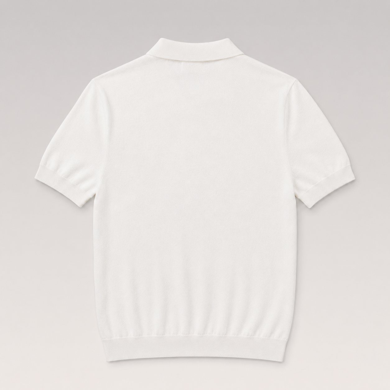 H Logo Cotton Knit Polo Shirt
