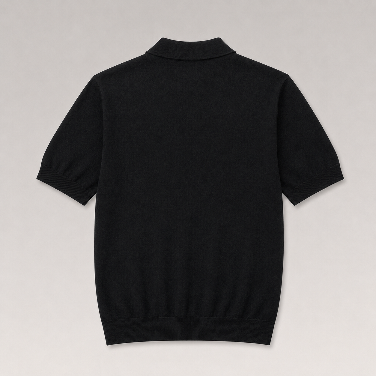 H Logo Cotton Knit Polo Shirt