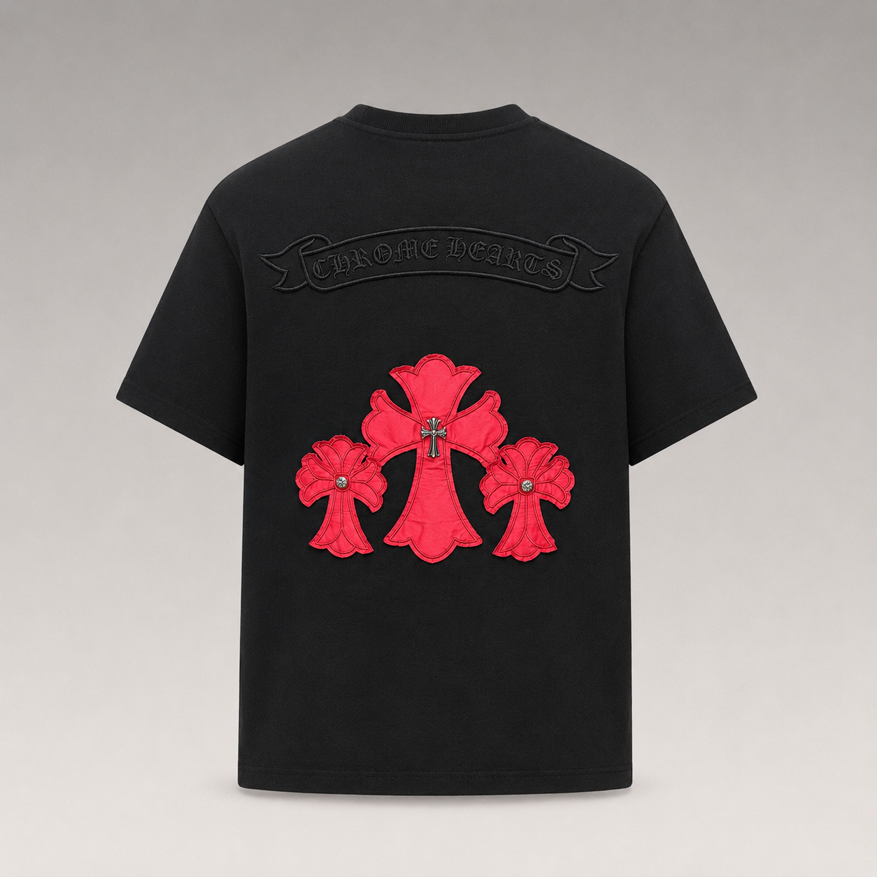 Embroidered Signature T-Shirt&Shorts Set