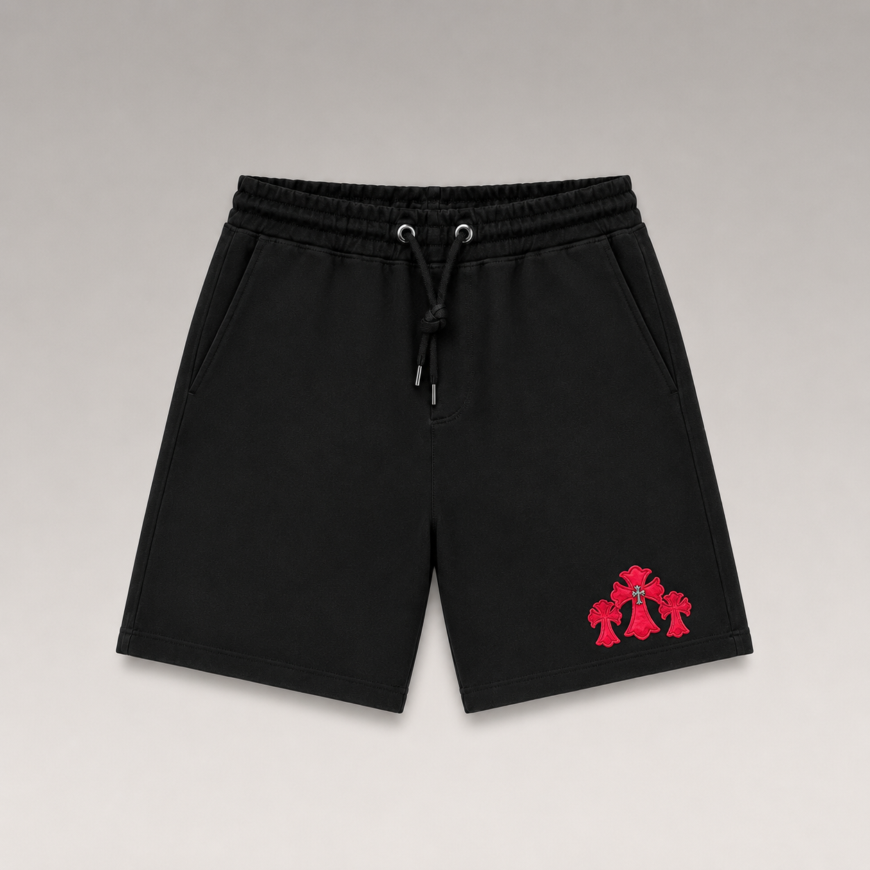 Embroidered Signature T-Shirt&Shorts Set