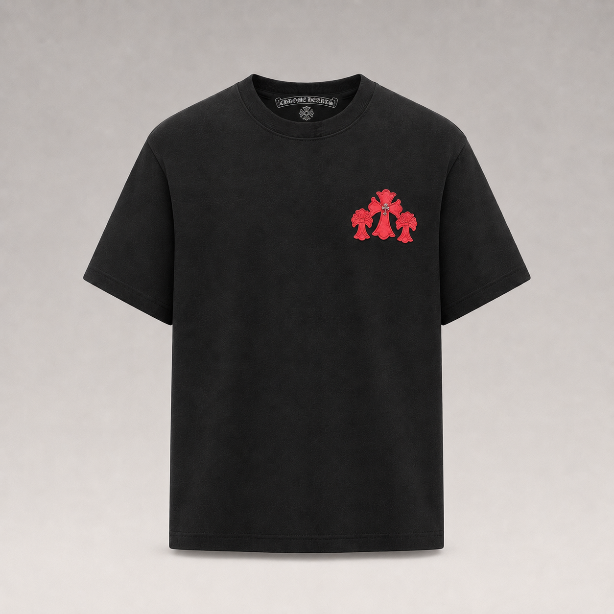 Embroidered Signature T-Shirt&Shorts Set