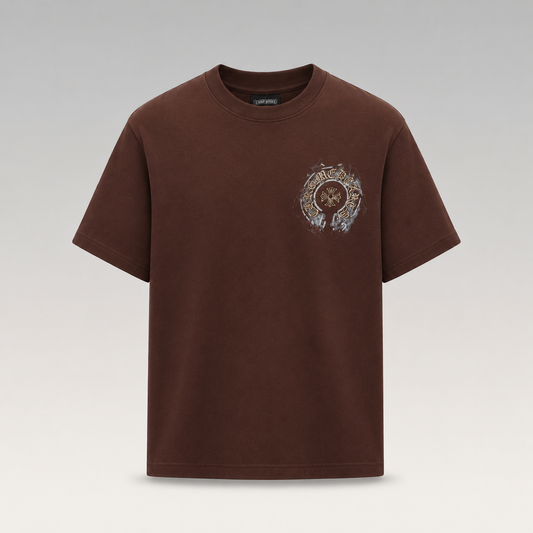 Embroidered Signature T-Shirt&Shorts Set
