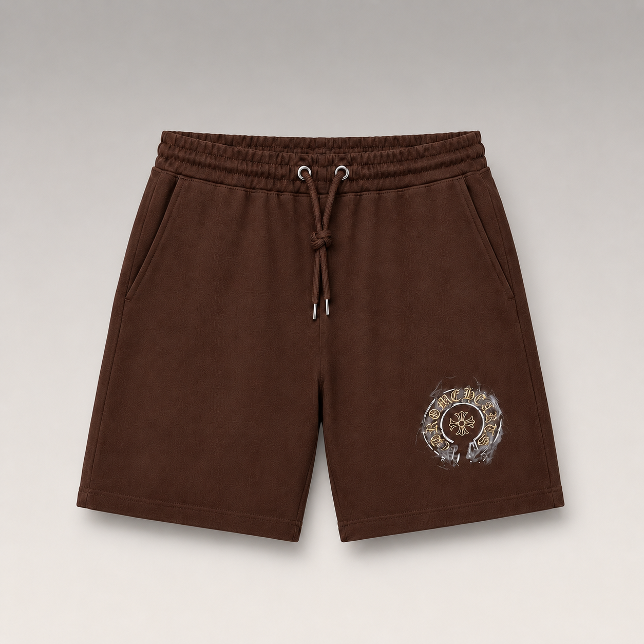 Embroidered Signature T-Shirt&Shorts Set