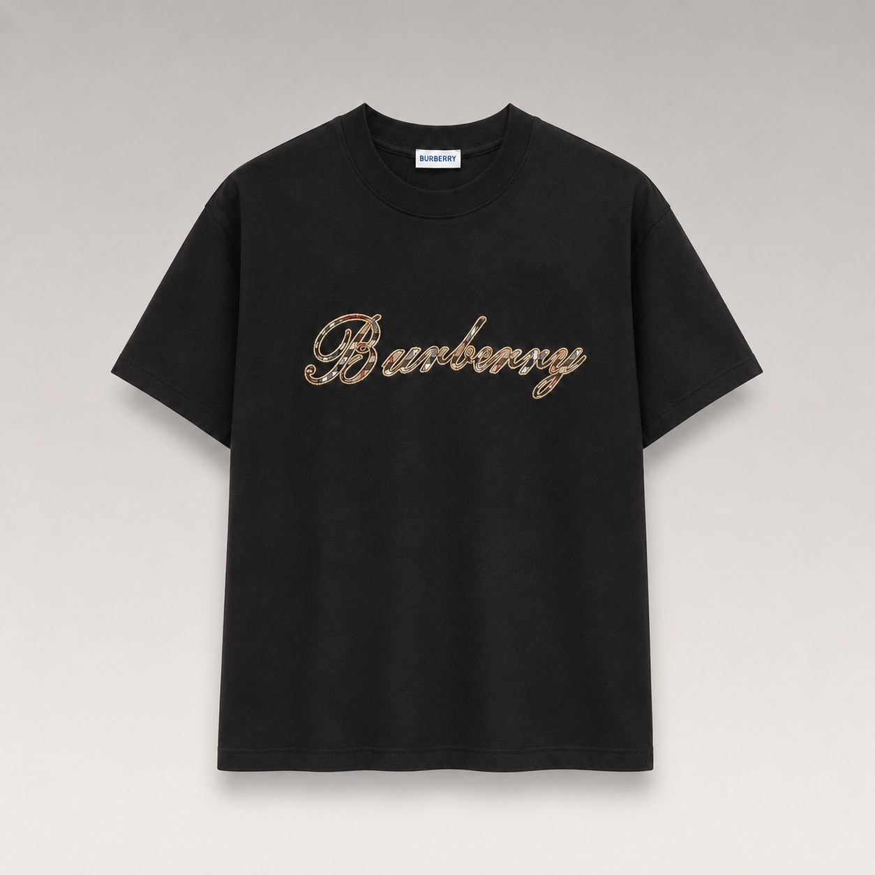 Check Cursive Logo T-Shirt
