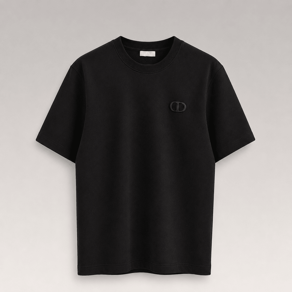 Embroidered CD Logo T-shirt Shorts Set