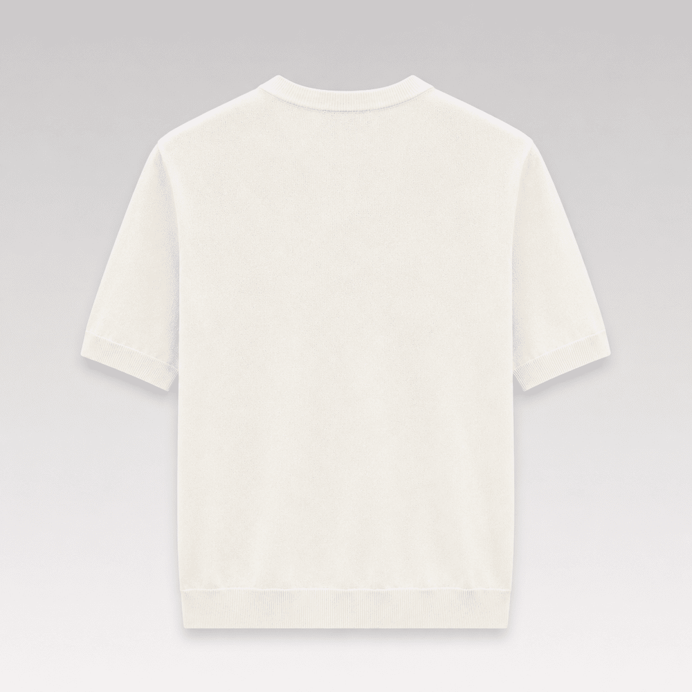 Metal Triangle Logo Knit T-Shirt