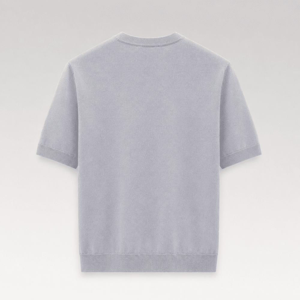 Metal Triangle Logo Knit T-Shirt