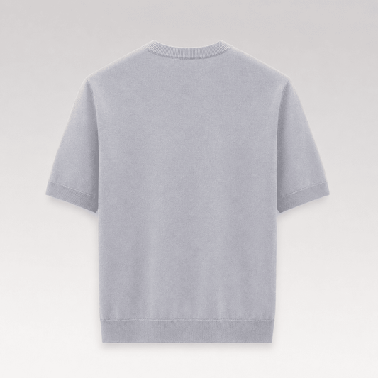 Metal Triangle Logo Knit T-Shirt