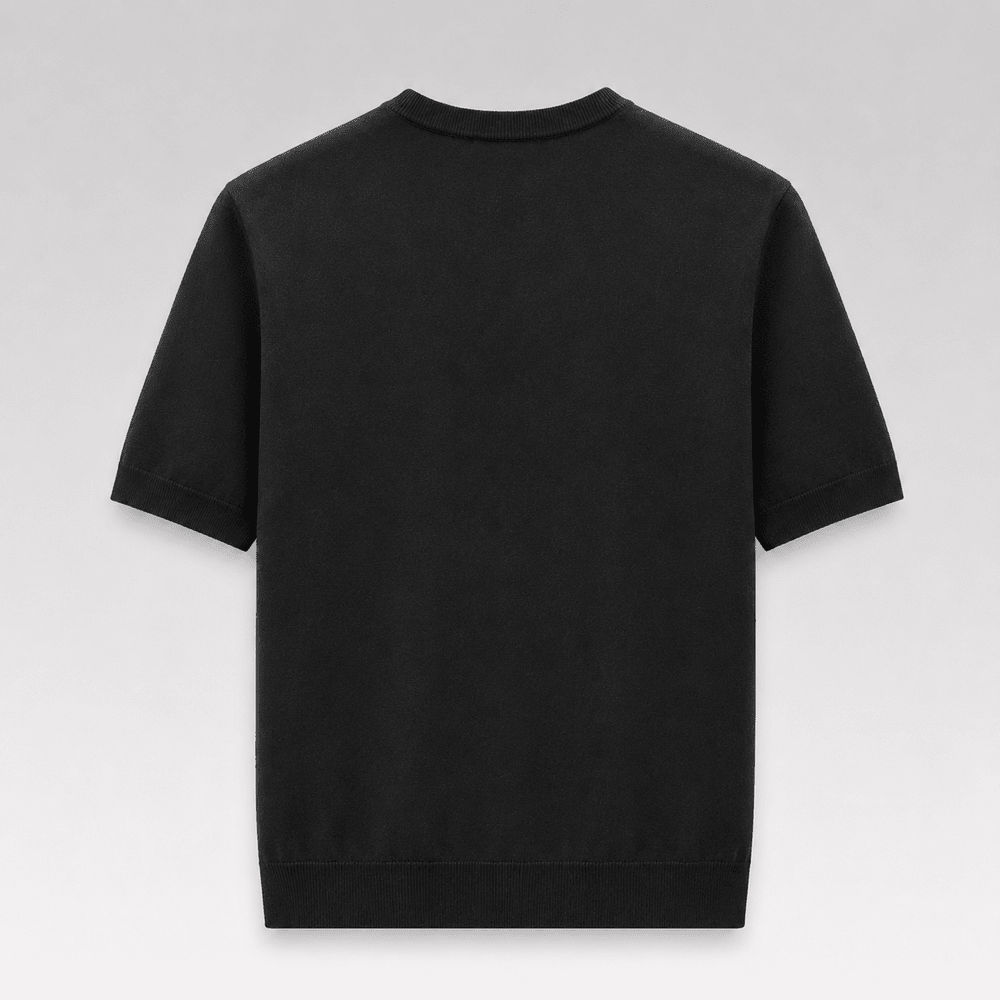 Metal Triangle Logo Knit T-Shirt