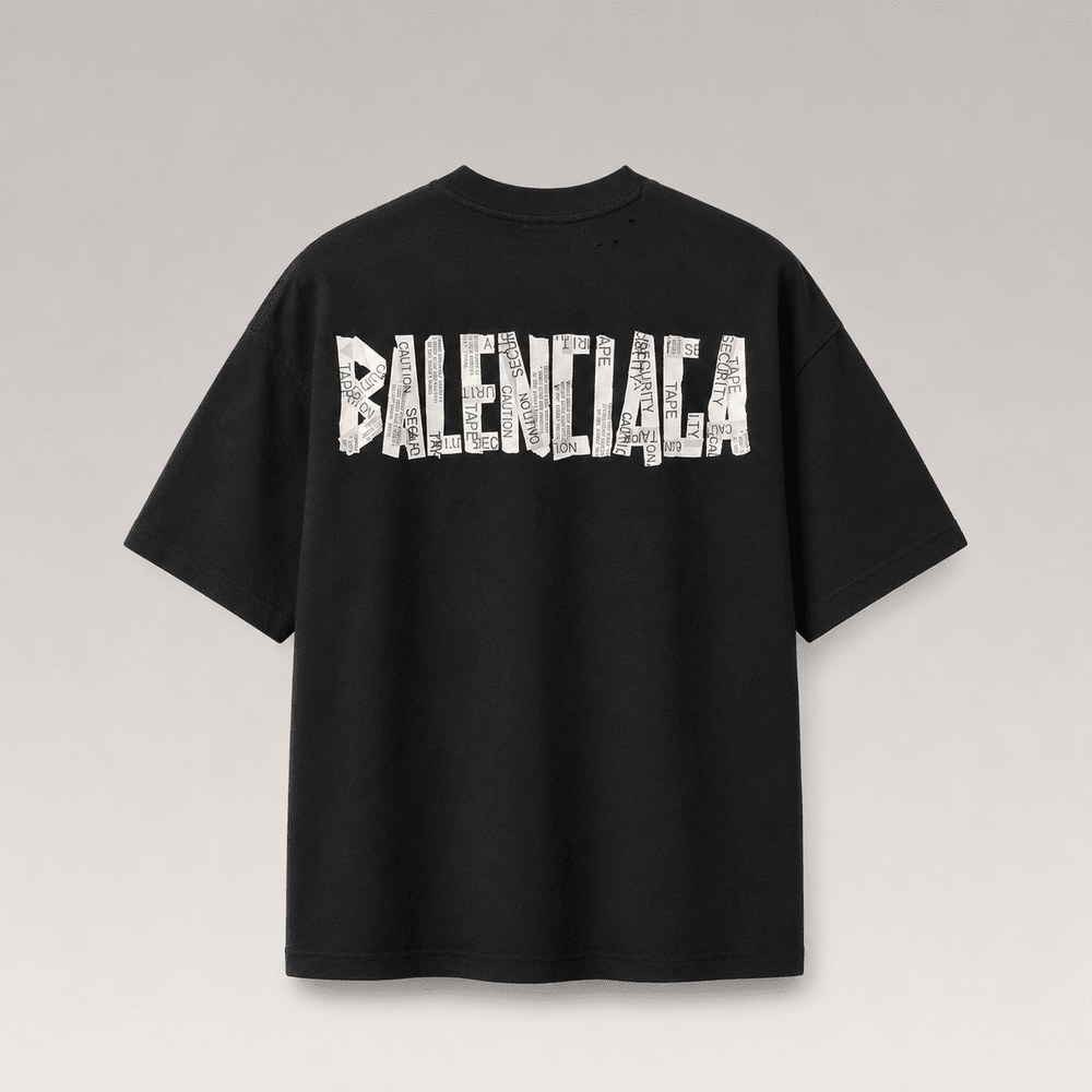 New Tape Type Oversized T-shirt