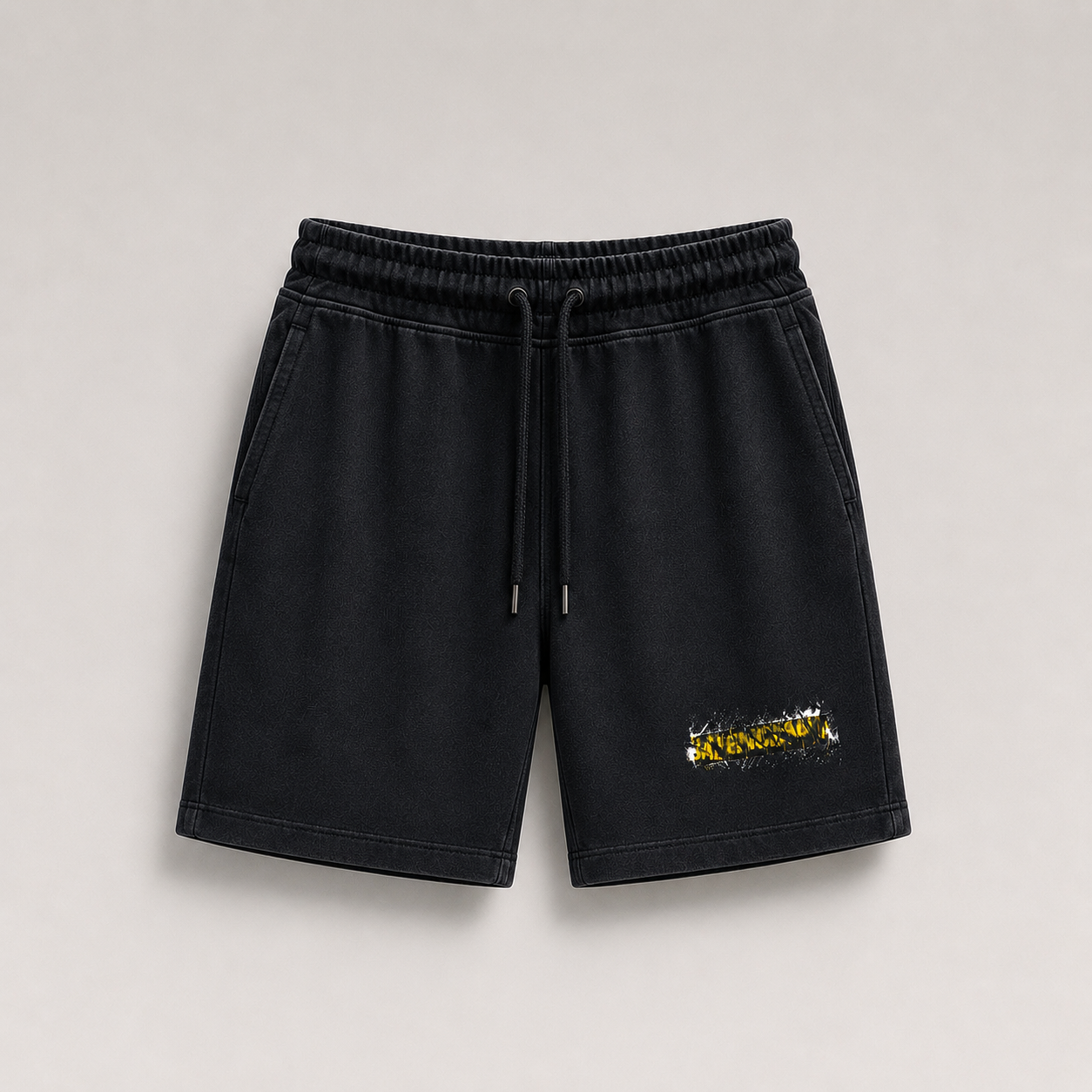 Messy Spray Faded Effect T-shirt Shorts Set