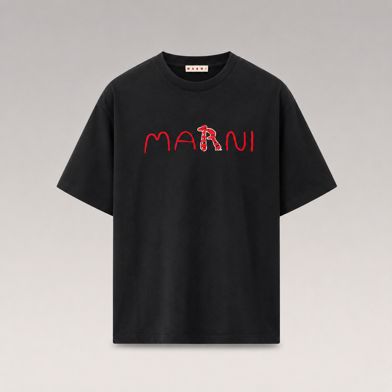 Cotton T-Shirt With Flocked