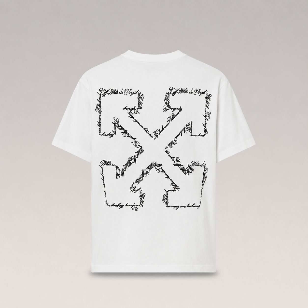 Embrodered Script Arrow T-shirt
