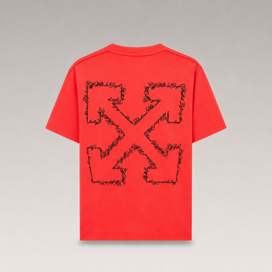 Embrodered Script Arrow T-shirt