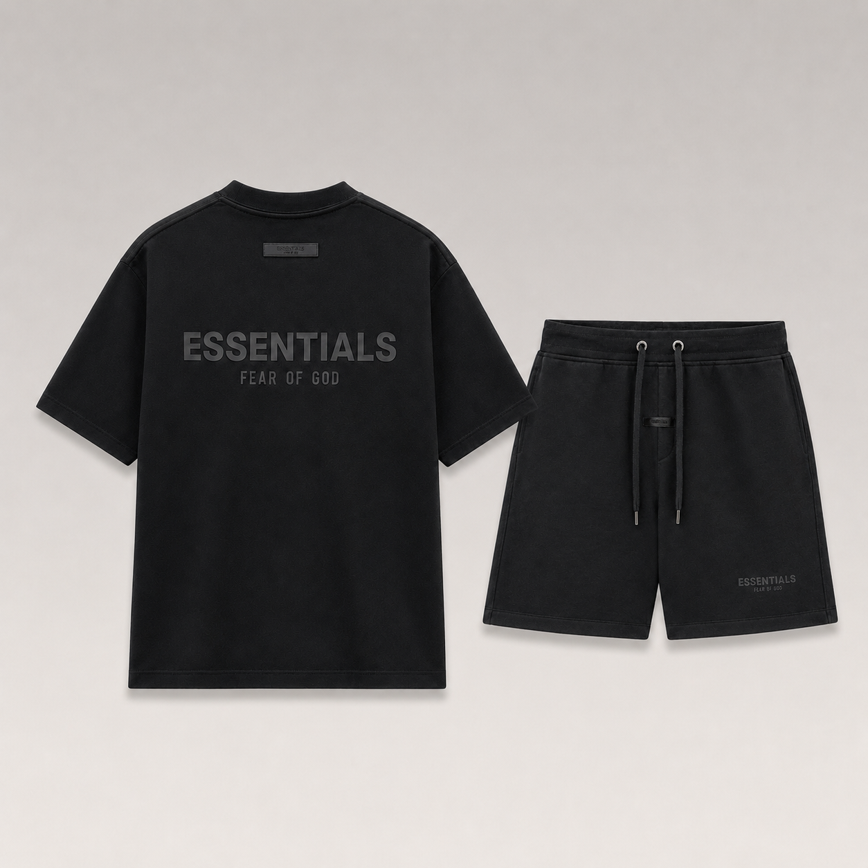 Embossed Logo T-Shirt&Shorts Set