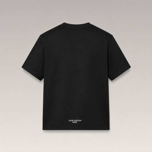Embroidered And Printed Cotton T-Shirt