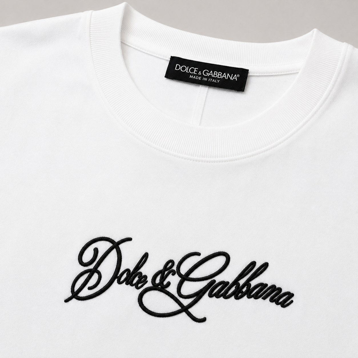 Embroidered Cotton T-Shirt.