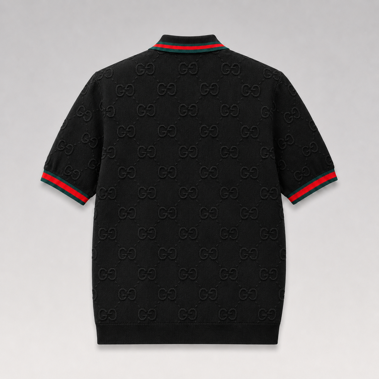 Monogram Embossed Logo Polo Shirt