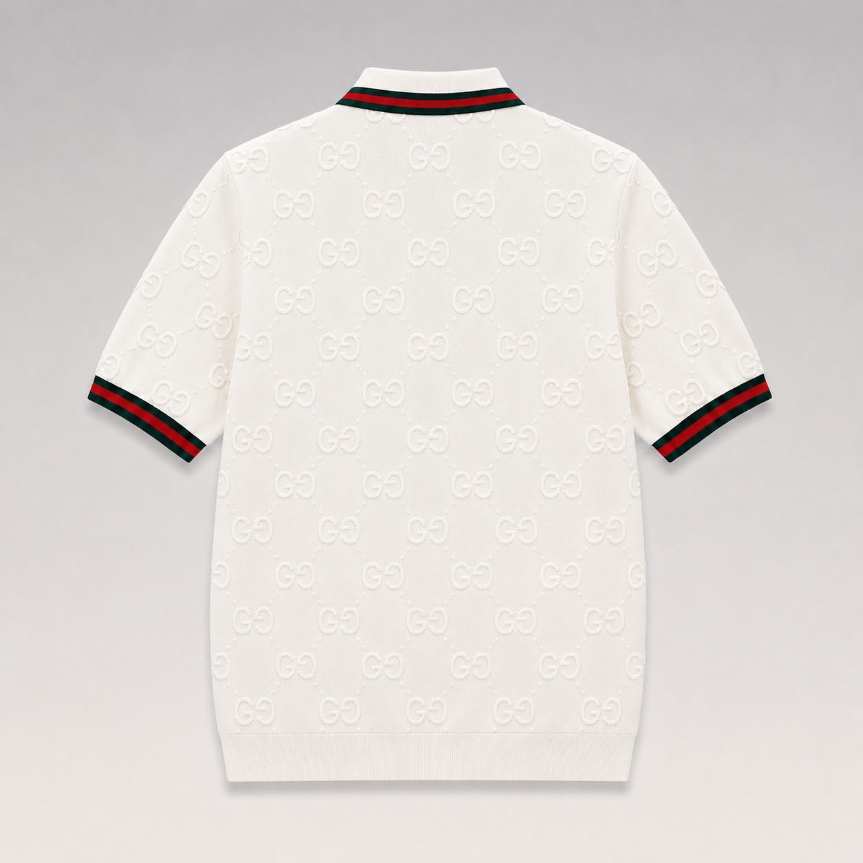 Monogram Embossed Logo Polo Shirt