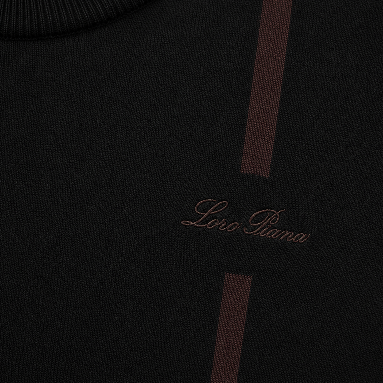 Logo Cotton Crewneck Knit T-Shirt