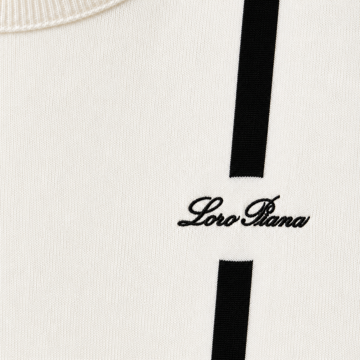 Logo Cotton Crewneck Knit T-Shirt