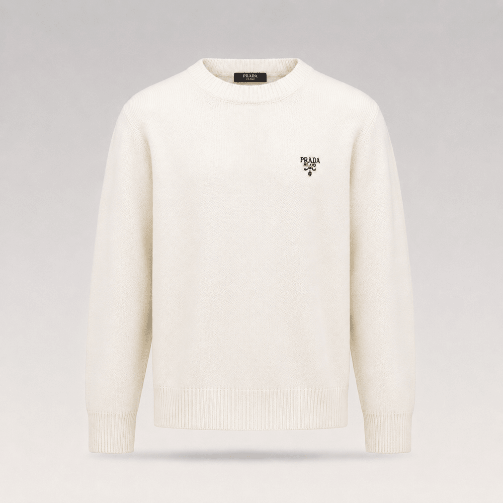 Embroidered Logo Knit Sweater