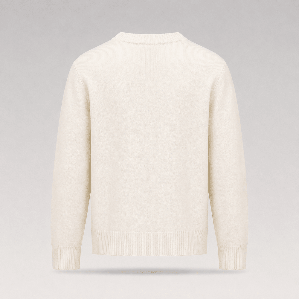 Embroidered Logo Knit Sweater