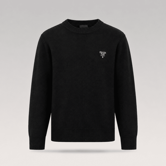 Embroidered Logo Knit Sweater