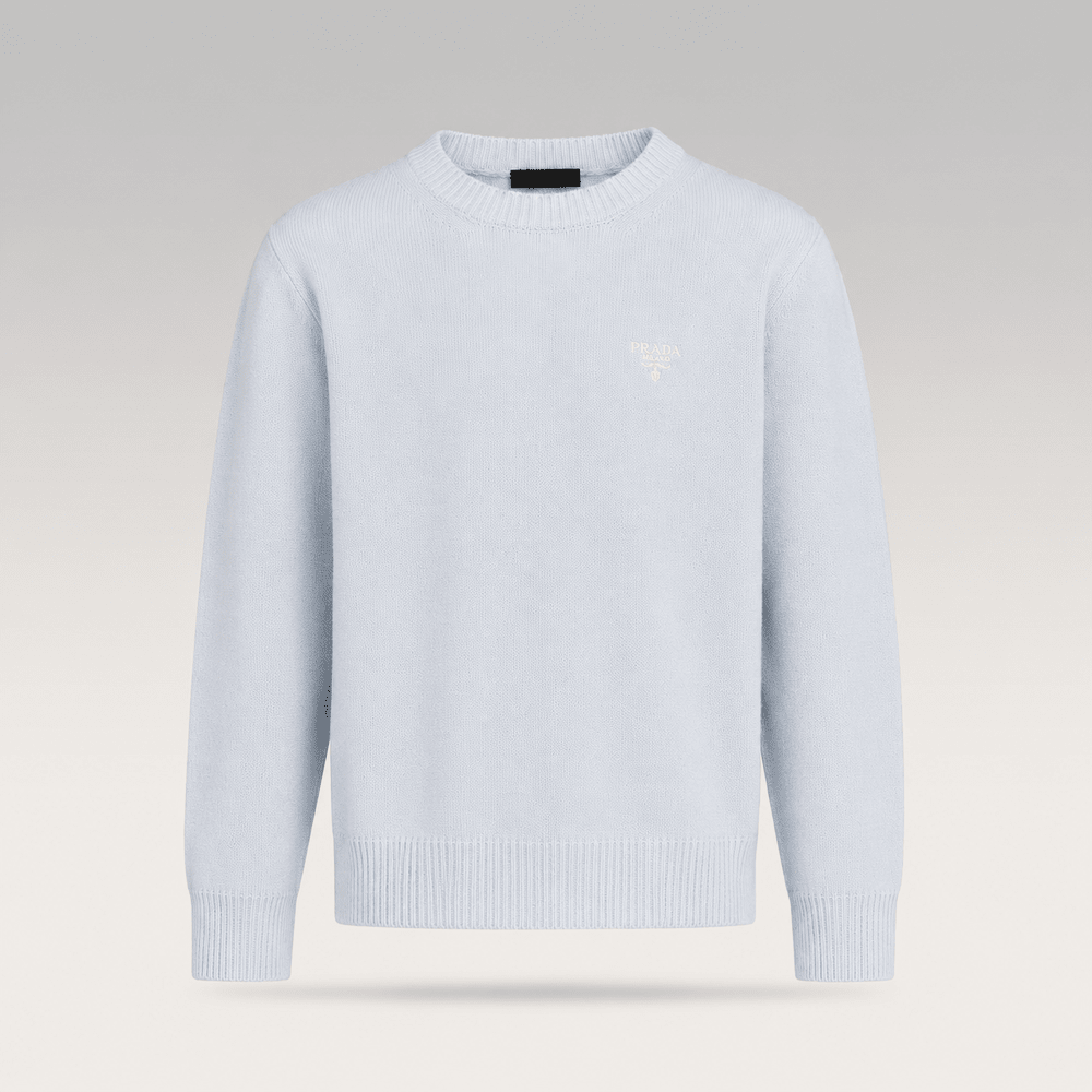 Embroidered Logo Knit Sweater