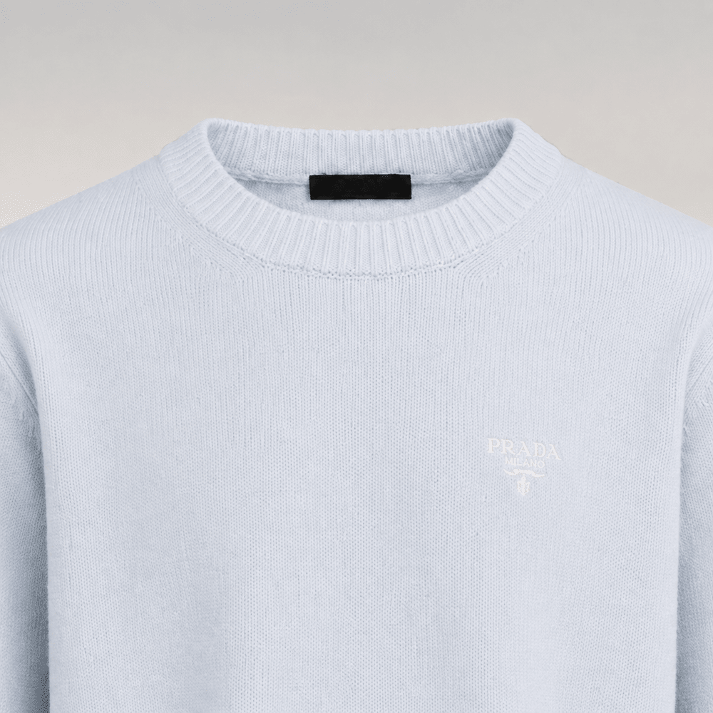 Embroidered Logo Knit Sweater