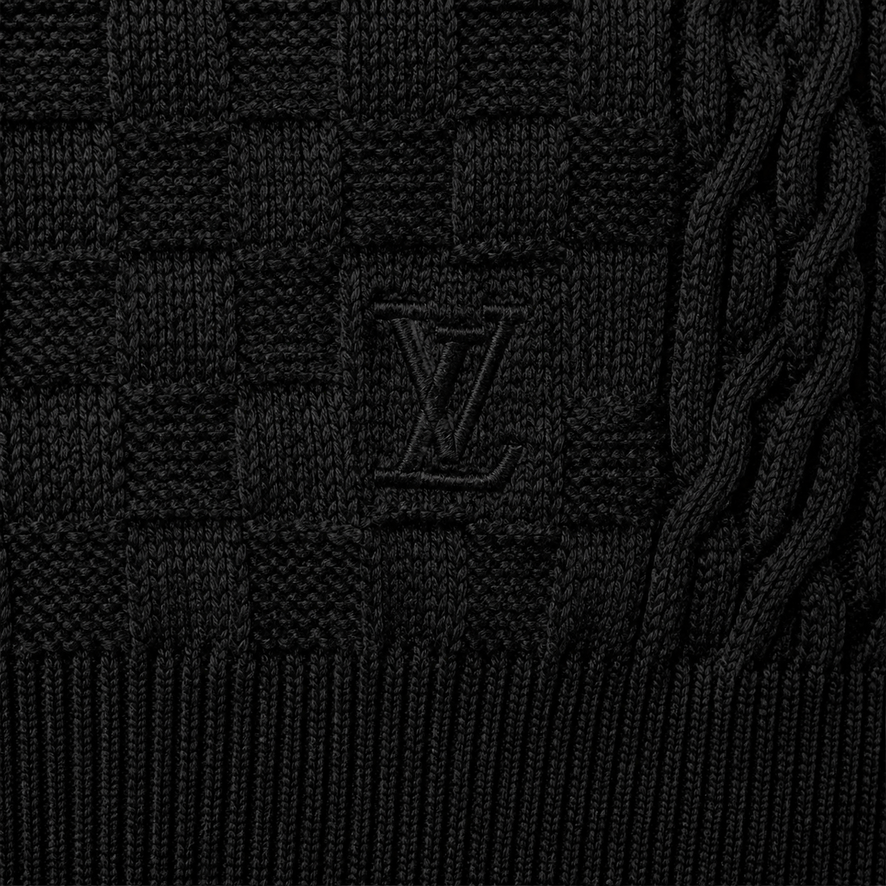 Half-Zip Knitted Signature Pullover
