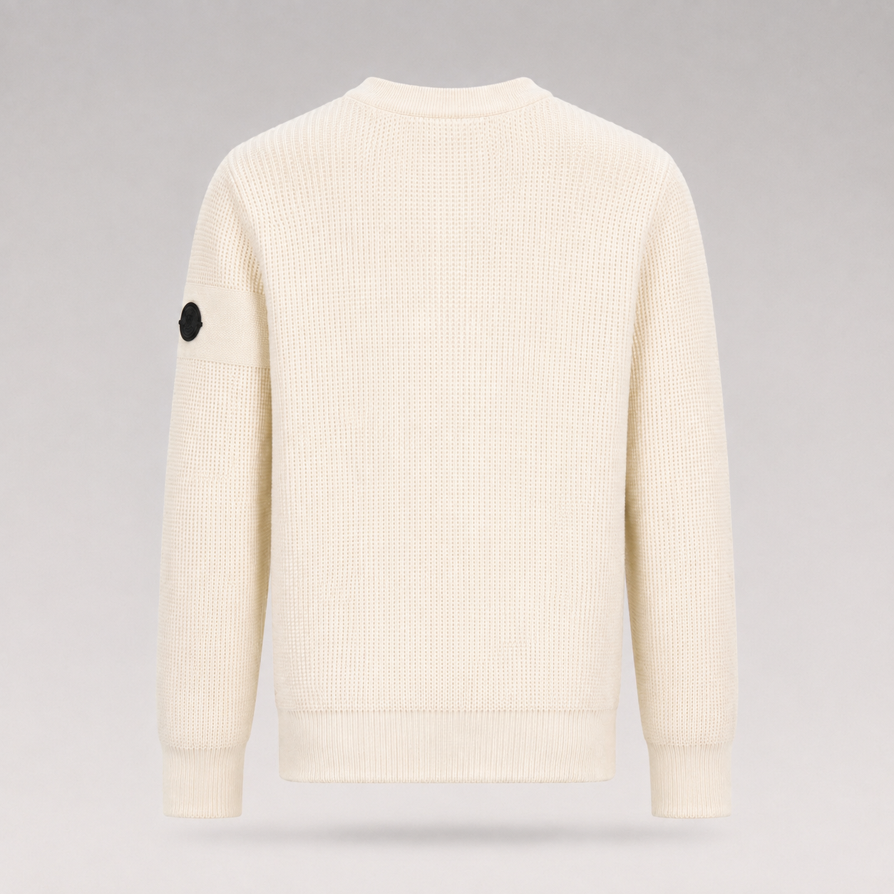 Logo-Patch Waffle-Knit Sweater