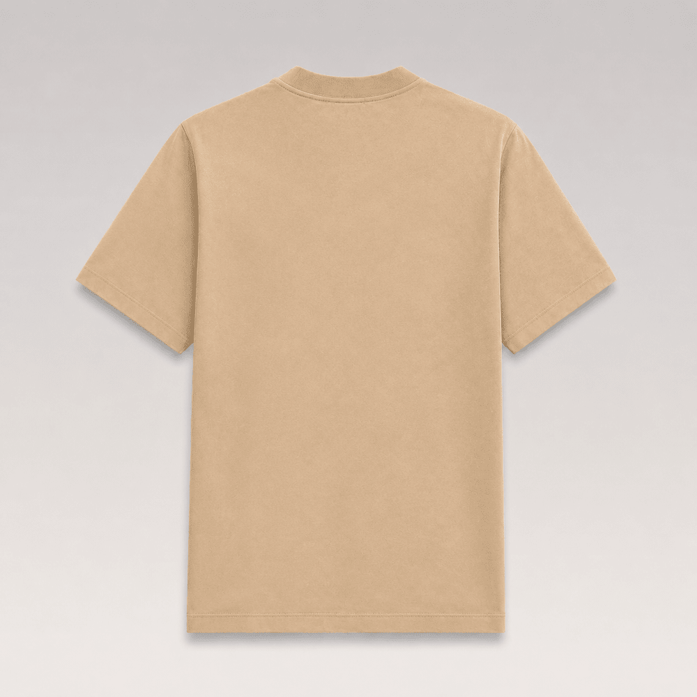 Washed Effect Metal Triangle Logo T-shirt