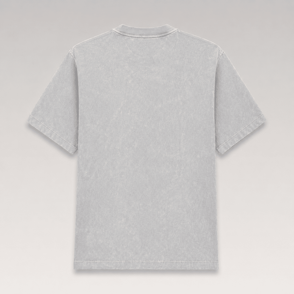 Washed Effect Metal Triangle Logo T-shirt