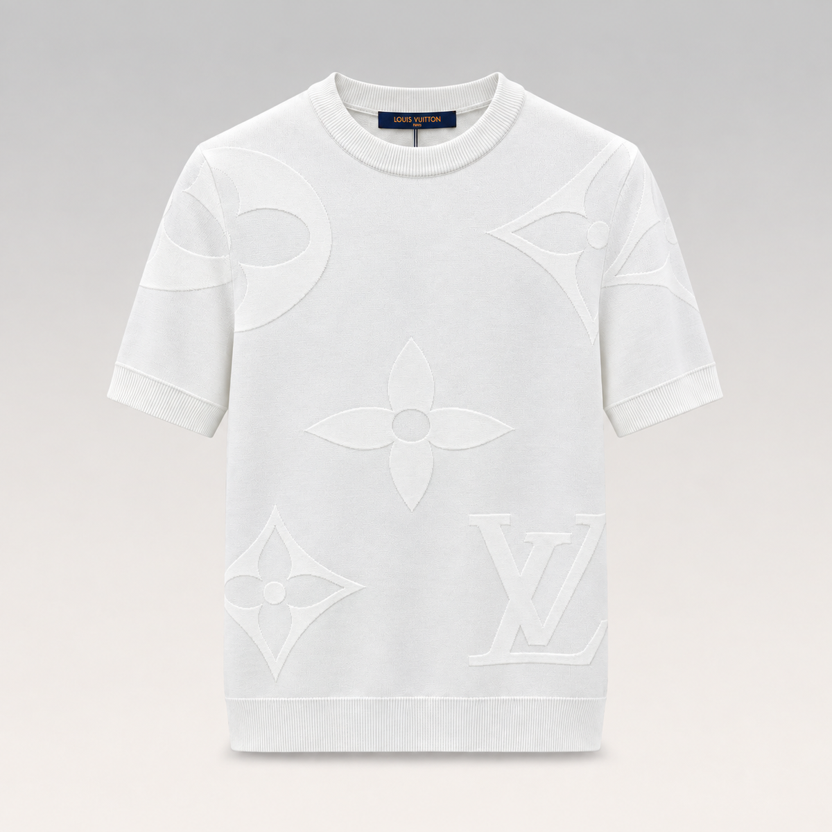 Jacquard Knit T-Shirt