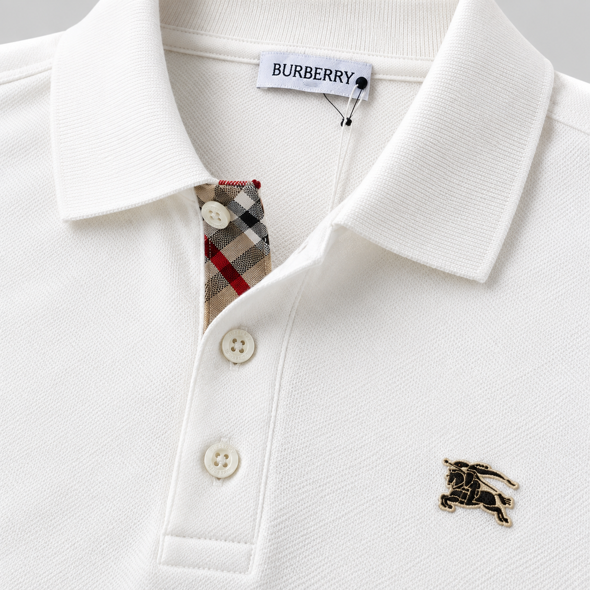 Embroidered Logo Knit Polo Shirt