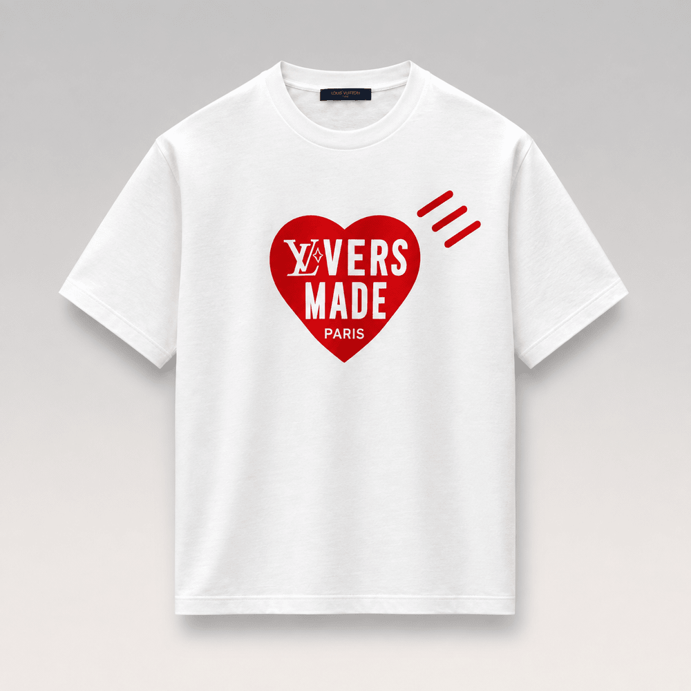 Heart Logo Cotton T-Shirt