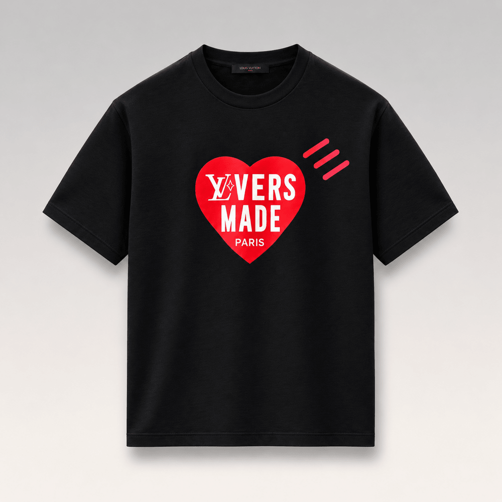 Heart Logo Cotton T-Shirt