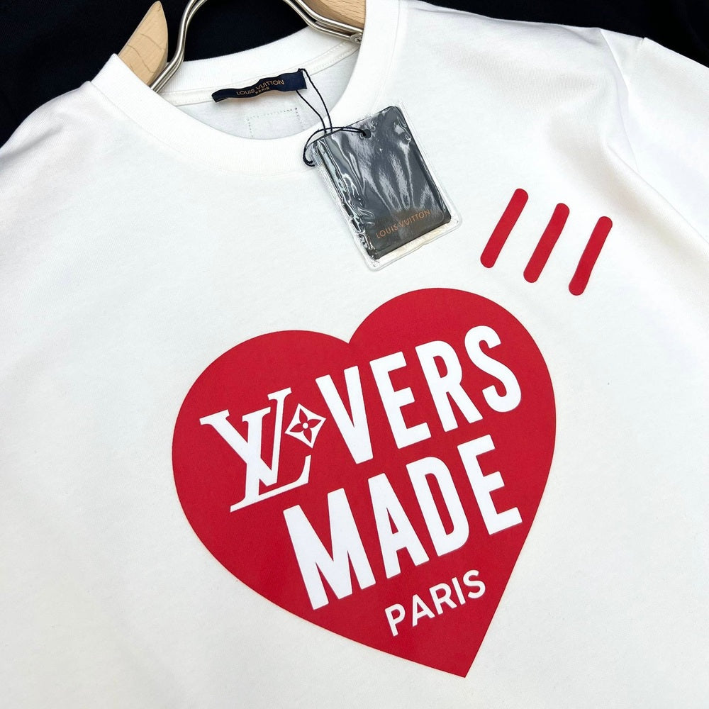 Heart Logo Cotton T-Shirt