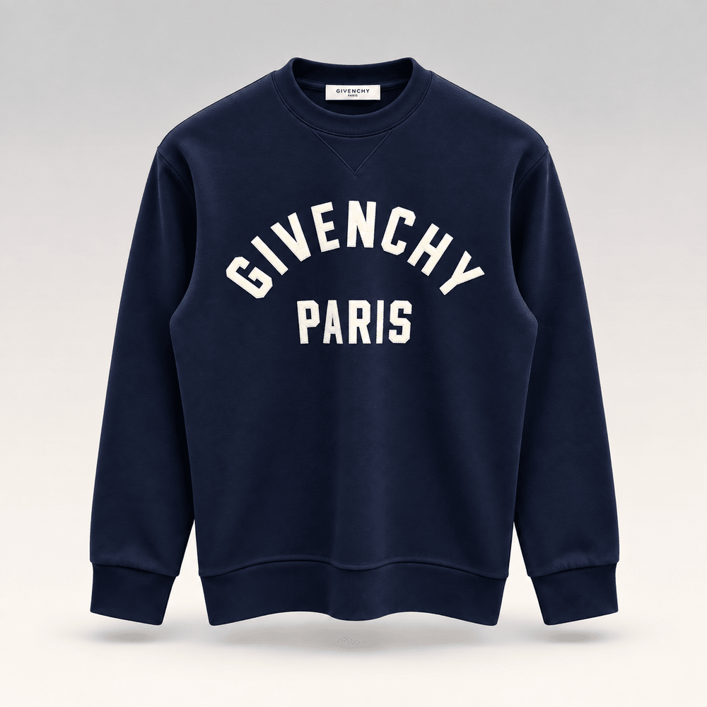 Cotton Sweatshirt With Paris Patch Logo