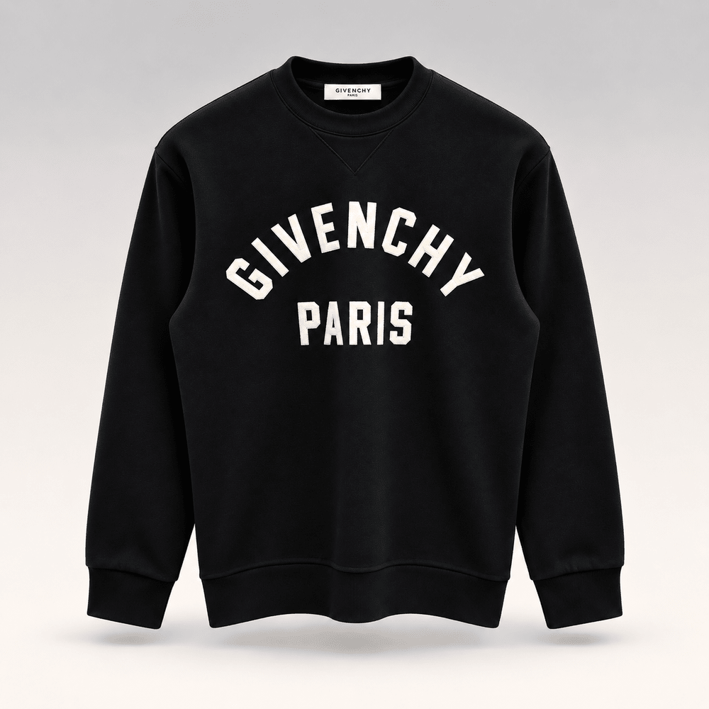 Cotton Sweatshirt With Paris Patch Logo