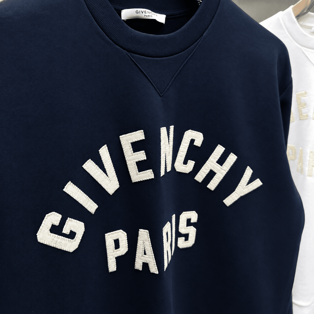 Cotton Sweatshirt With Paris Patch Logo